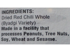 Byadgi Whole Red Chilli 7oz