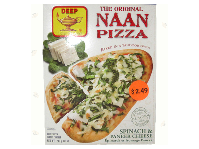 Spinach Paneer Naan Pizza 8.5oz.