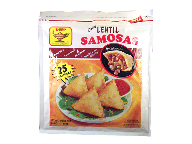 Spicy Lentil Samosas (25 pieces) (24oz)