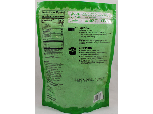 Spicy Veggie Burgers 14.1 Oz