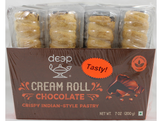 Cream Rolls-Chocolate 4 Piece (7oz)
