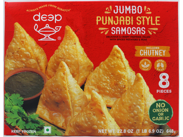 Jumbo Punjabi Style Samosa (8 pieces) (22.8oz)