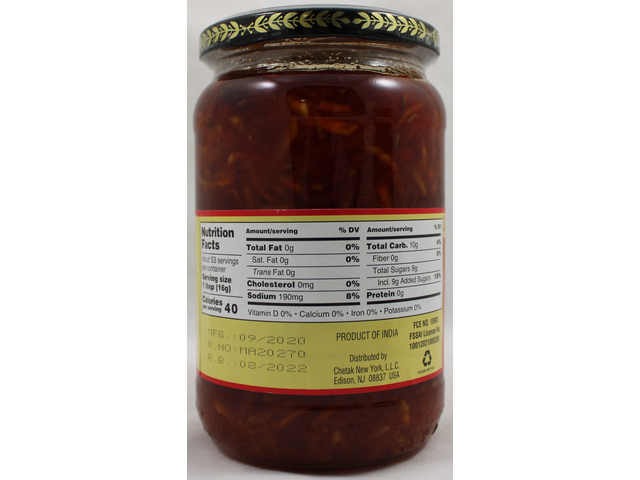 Chundo Shredded Mango Pickle (30oz)