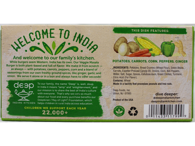 Veg. Masala Burger 10oz
