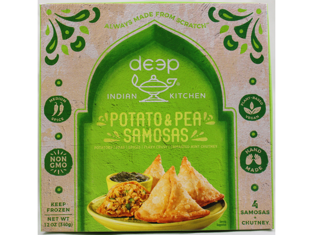 Potato & Pea Samosas (4 pieces) (12oz)
