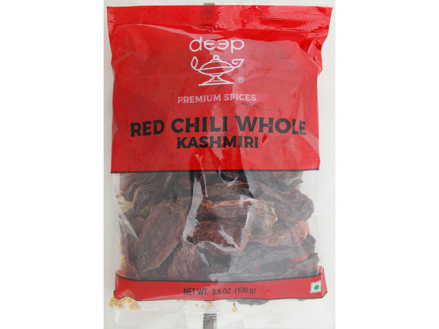 Red Chili Whole - Kashmiri 3.5 oz.