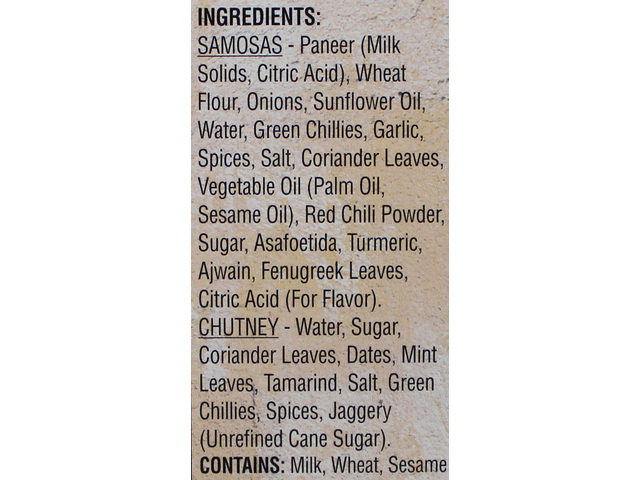 Chili Paneer Samosas (6 pieces) (12oz)