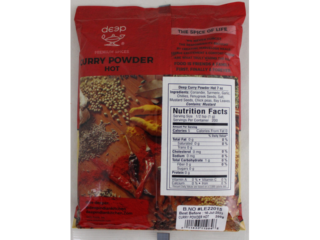 Curry Powder Hot 7 oz.