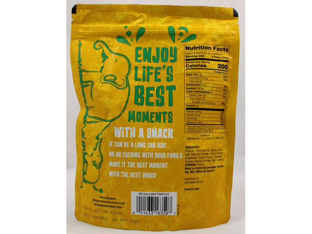 MN Chili & Garlic Peanuts 8Oz