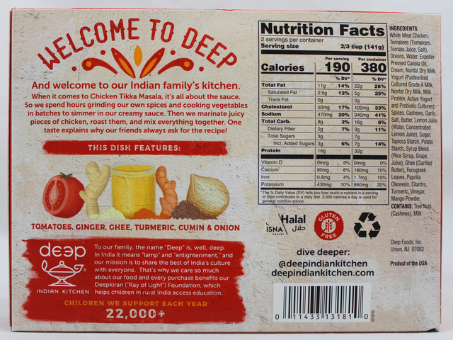 Chicken Tikka Masala without Rice