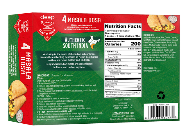 Masala Dosa 4p-14oz