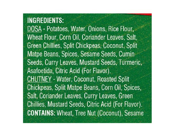 Onion Rava Masala Dosa 4p-14oz