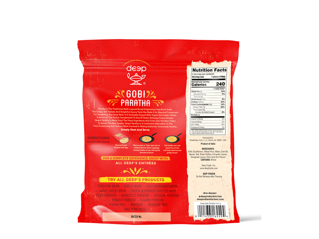 Gobi Paratha (4 pieces) (14.1oz)