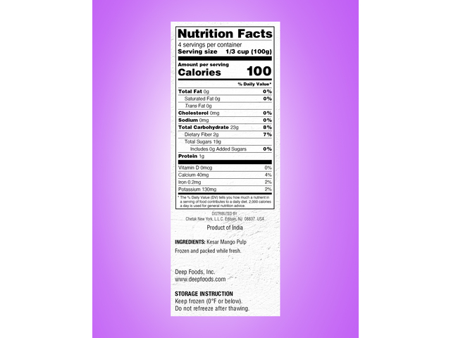 Kesar Mango Pulp (14.1oz)