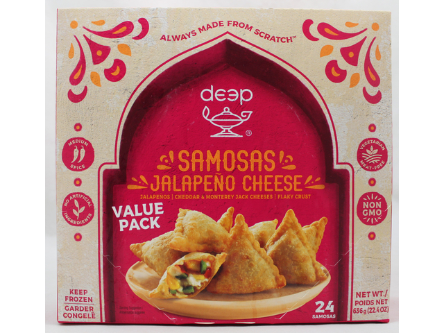Jalapeno Cheese Samosas (24 pieces) (22.4oz)