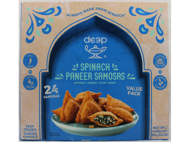 Spinach Paneer Samosas (24 pieces) (22.4oz)
