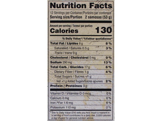 Potato & Pea Samosas  (24 pieces) (22.4oz)