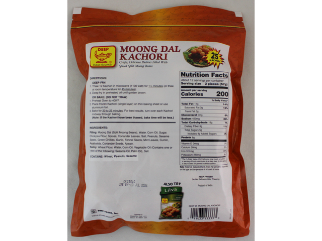 25 Moong Dal Kachori 25oz.