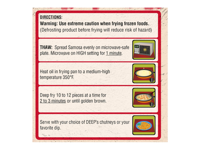 Cocktail Samosas-Potato (50 pieces) (15oz)