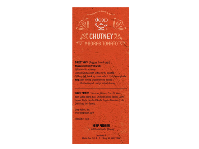 Madras Tomato Chutney Quick Cups (10oz)