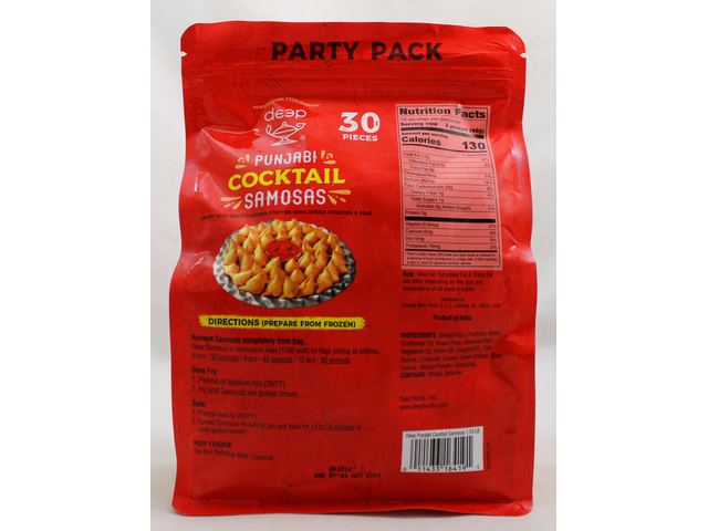 Punjabi Cocktail Samosas (30 pieces) (24.3oz)