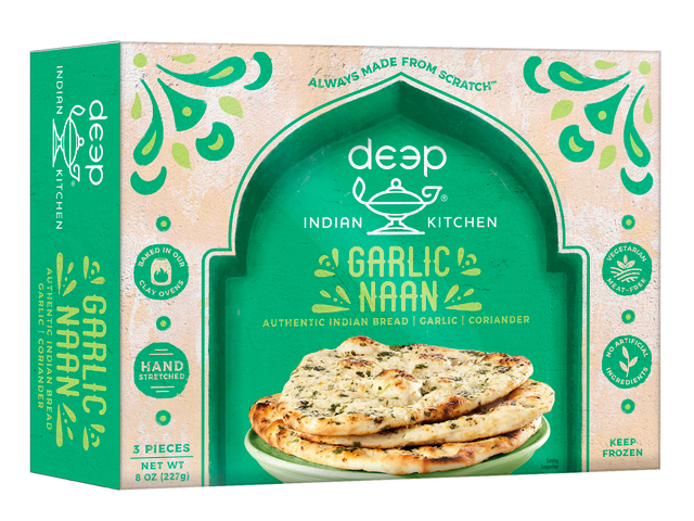 Garlic Naan (3 pieces) (8 oz)