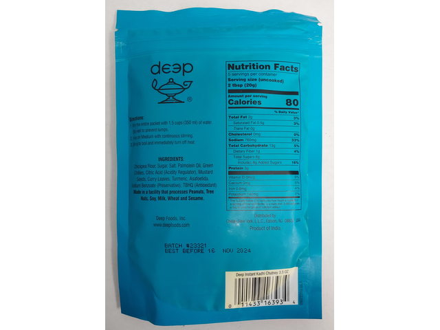 Instant Kadhi Chutney 3.5 Oz