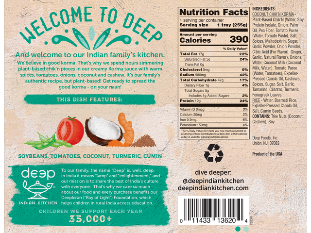 Plant-Based Coconut Chik'n Korma