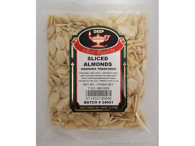 Sliced Blanched Almonds 7 oz