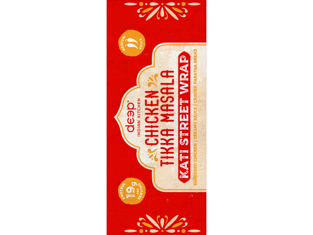 Chicken Tikka Masala Kati Wrap