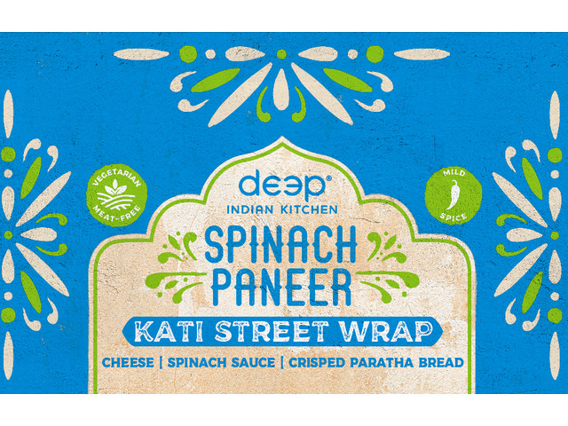 Spinach Paneer Kati Street Wrap