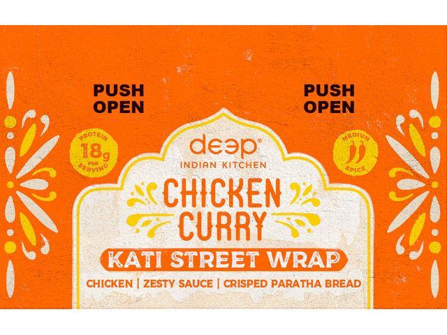 Chicken Curry Kati Street Wrap