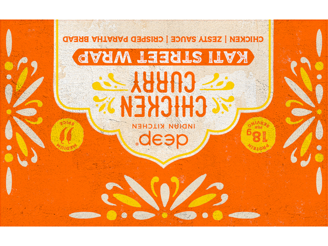 Chicken Curry Kati Street Wrap