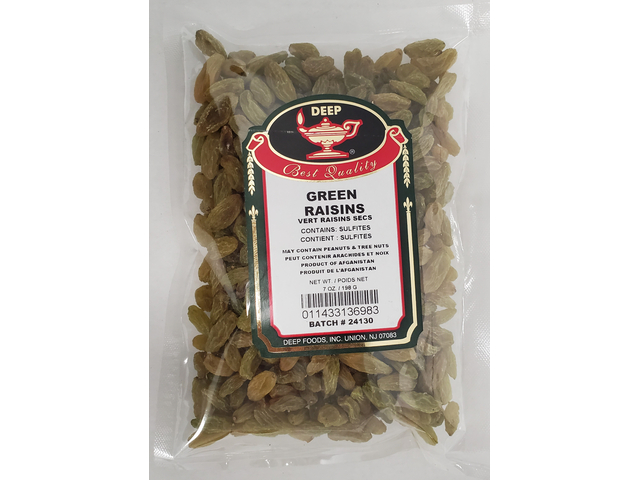 Green Raisins 7 oz
