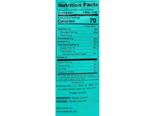 Organic Coconut Flours 12 oz