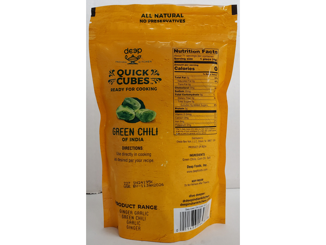 Quick Cubes-Green Chili 10Oz