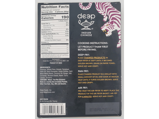 Spring Rolls Dosa Filling