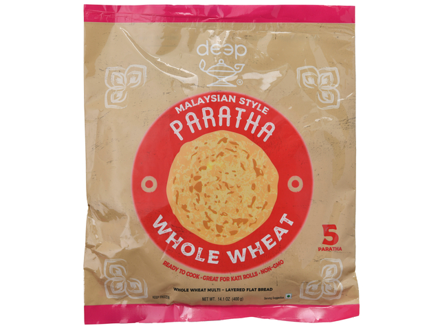Malaysian Style Whole Wheat Paratha (5 pieces) (14.1oz)