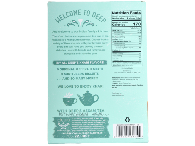 Whole Wheat Khari (7oz)