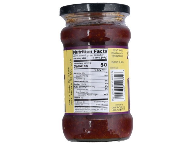 Sweet Lime Pickle (12oz)