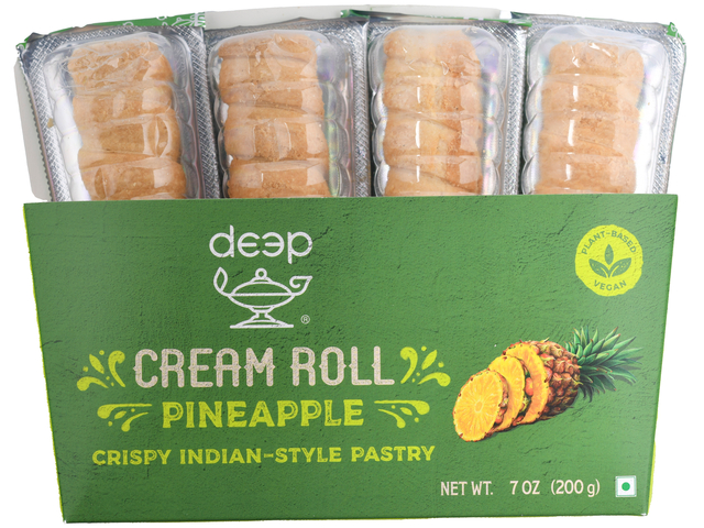 Cream Rolls-Pineapple 4 Piece (7oz)