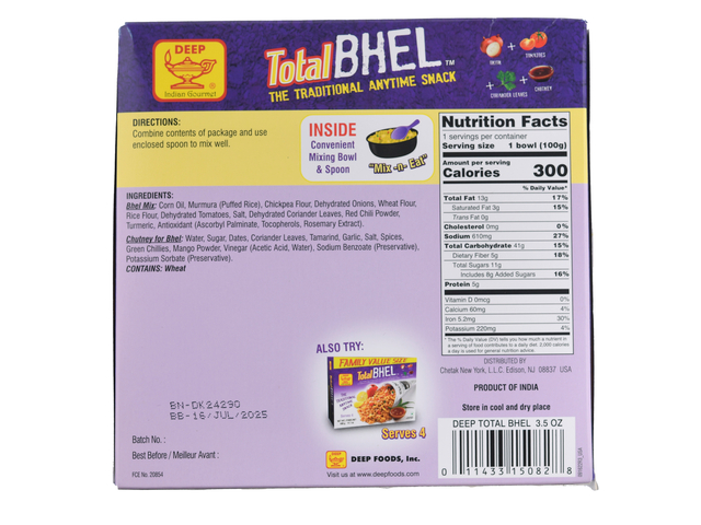 Total Bhel (3.5oz)