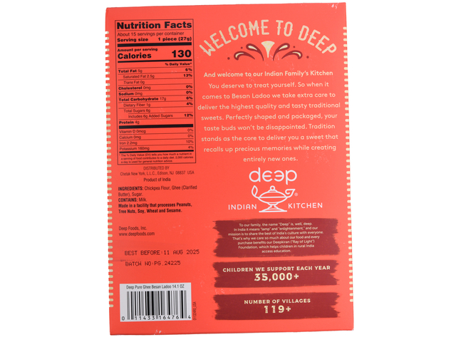 Besan Ladoo Pure Ghee (14.1oz)