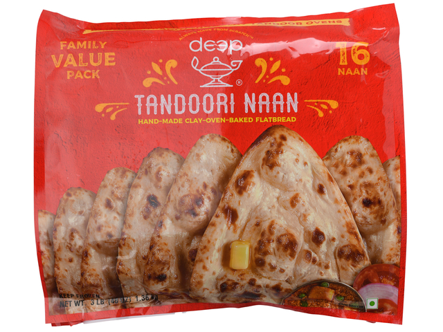 Tandoori Naan Family Pack (16 pieces) (3lb)
