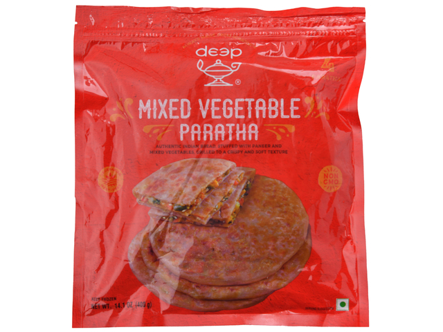 Mixed Vegetable Paratha (4 pieces) (14.1oz)