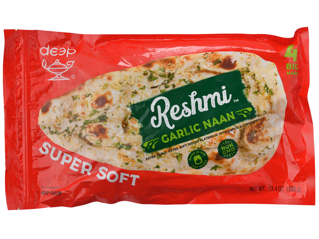 Reshmi Garlic Naan (4 pieces) (13.4oz)