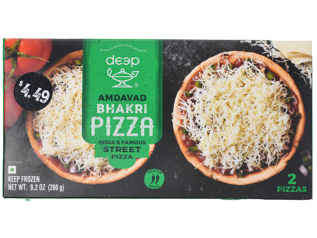 Amdavad Bhakri Pizza (2 pieces) (9.2oz)