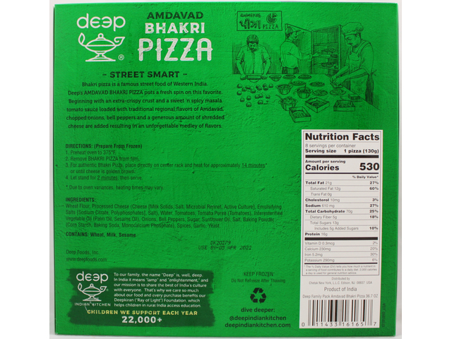 Amdavad Bhakri Pizza Family Pack (8 pieces)