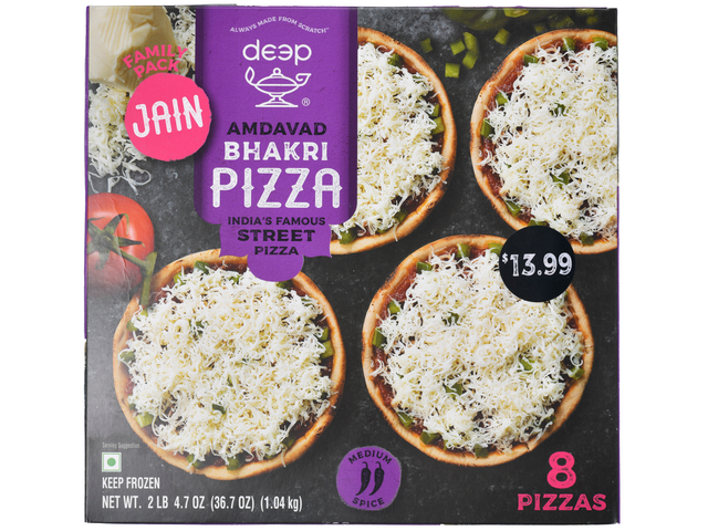 Amdavad Bhakri Pizza Jain Family Pack (8 pieces) (36.7oz)