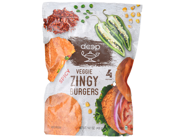 Spicy Veggie Zingy Burgers (4 pieces) (14.1oz)
